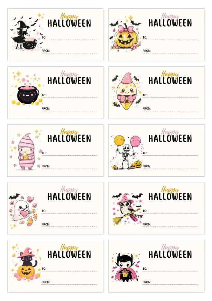 Free Printable Halloween Gift Tags for a Spooky Season 4 free printable halloween gift tags