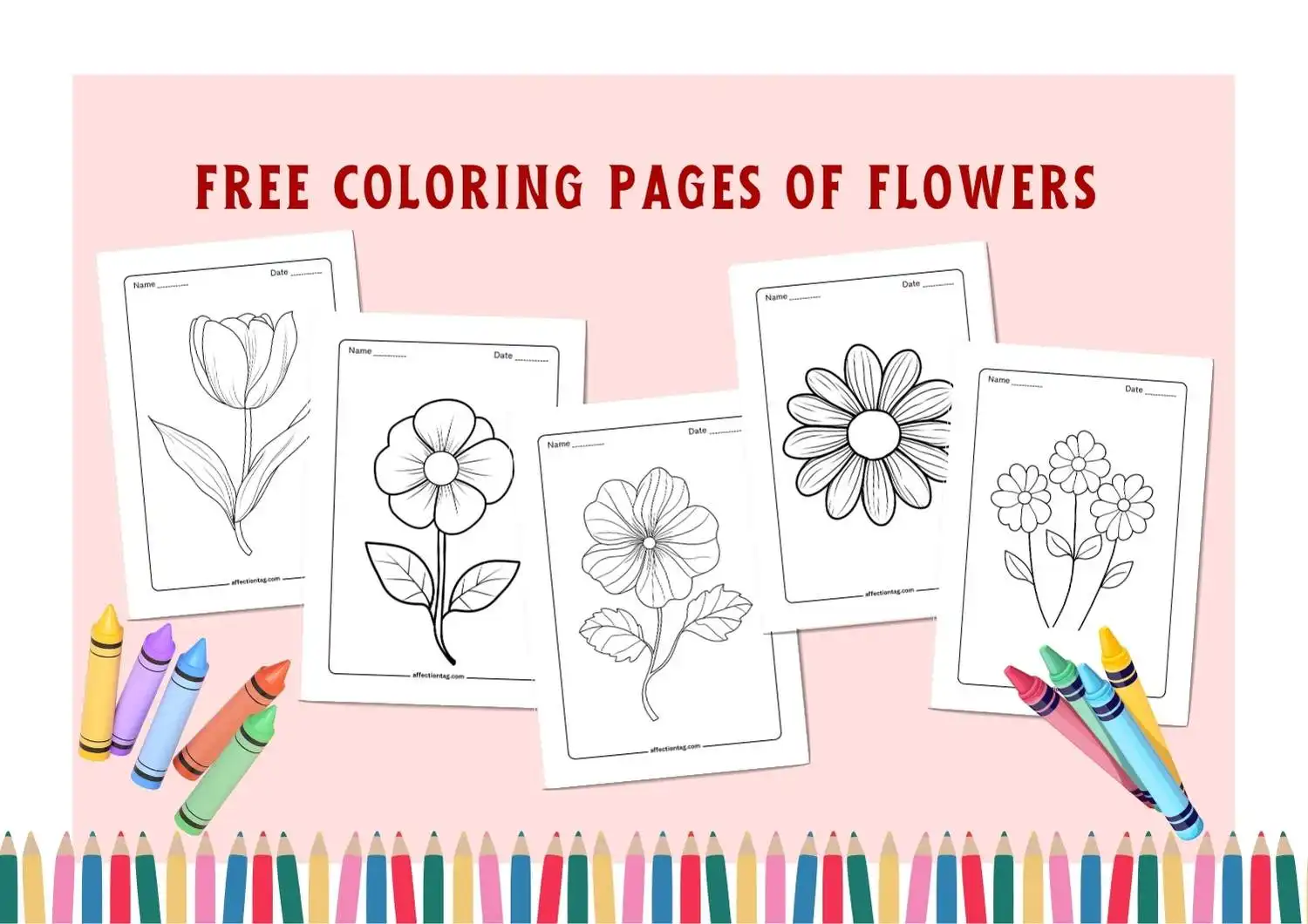 free coloring pages of flowers