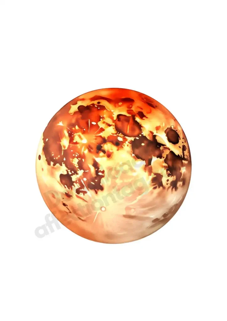 Astronaut and Planet Clipart – Free Space-Themed Watercolor Printables 13 atercolor depiction of a red-hued planet with a soft artistic texture. Astronaut and planets ©affectiontag.com