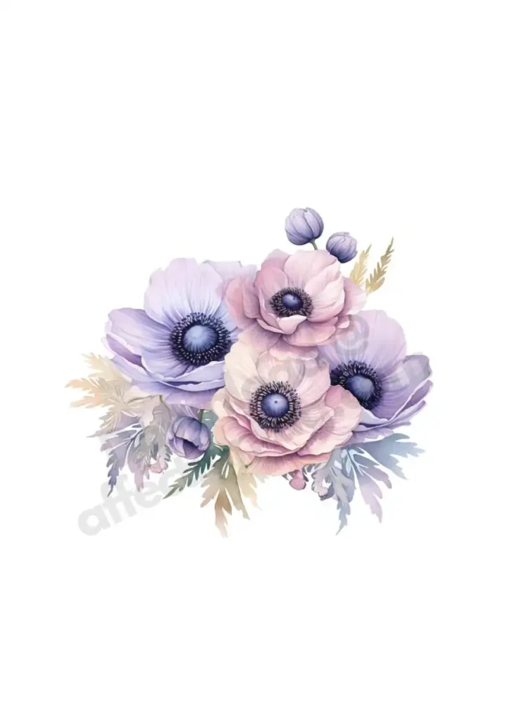Free Anemone Flowers Cliparts – Watercolor Floral PNGs for Printables & DesignAnemone flower cliparts 15 Anemone Garden Fresh Bunch