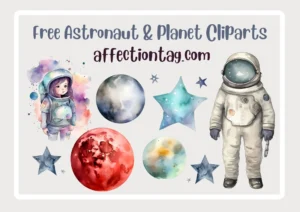Astronaut Planet Cliparts