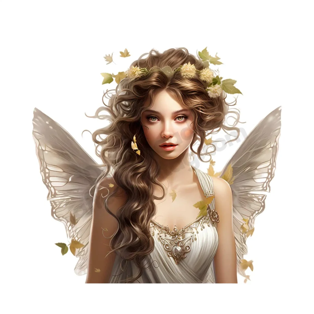 Free Fairy Cliparts to Download and Print – Whimsical Fantasy Art for All Ages 19 A mystical fairy princess with a divine aura, golden accents, and soft waves. Free Beautiful Fairy Clipart ©affectiontag.com
