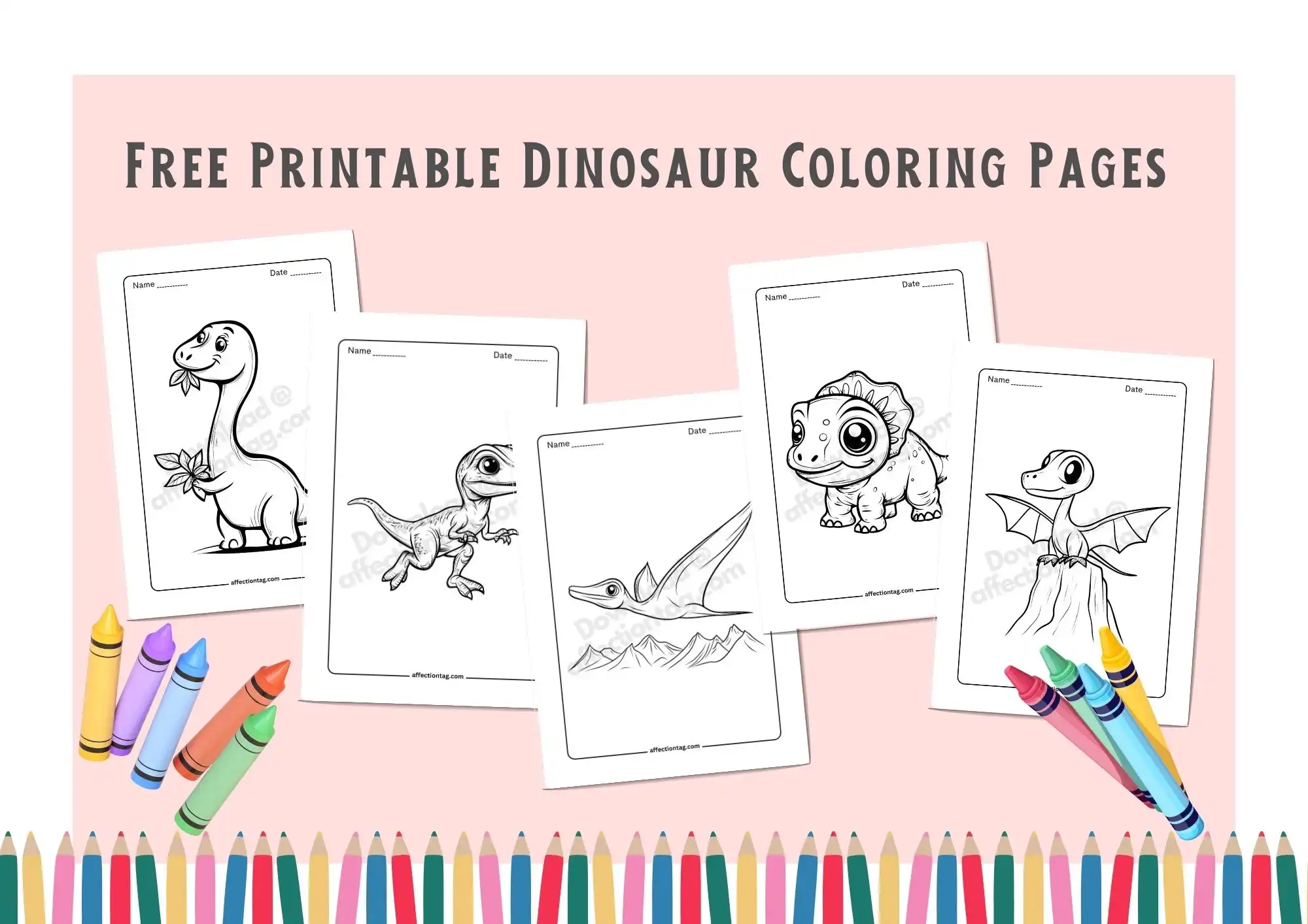 Free Printable Dinosaur Coloring Pages