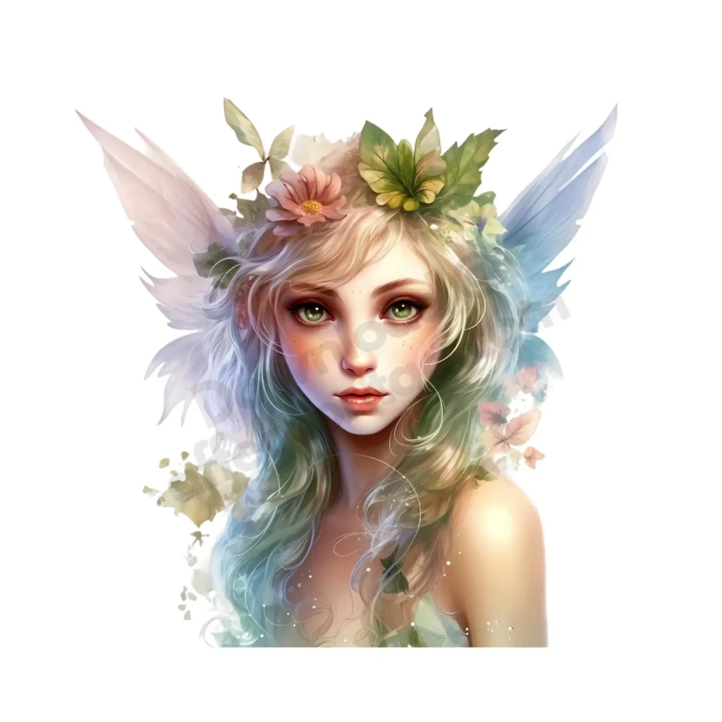 Free Fairy Cliparts to Download and Print – Whimsical Fantasy Art for All Ages 5 A dreamy fairy with celestial glow, flowing hair, and ethereal wings under moonlight. Free Beautiful Fairy Clipart ©affectiontag.com