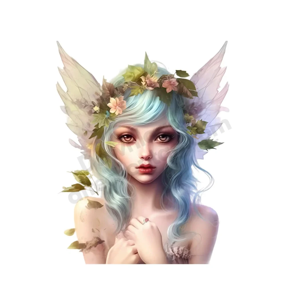 Free Fairy Cliparts to Download and Print – Whimsical Fantasy Art for All Ages 4 A graceful fairy bathed in golden sunlight, adorned with floral ornaments and soft wings. Free Beautiful Fairy Clipart ©affectiontag.com