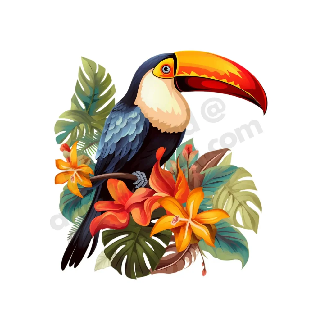 Birds Clipart: Free High-Quality Images for Download 3 Free Birds clipart of a beautiful blue and golden warbler perched on a leafy branch, detailed with watercolor effects. ©affectiontag.com